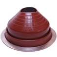 thumbnail image 1 of Flashers #5 Red EPDM Flexible Roof Jack Pipe Boot Metal Roofing Pipe Flashing (Fits Pipe OD 4-1/4" to 7-1/2"), 1 of 5