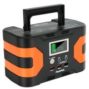 Power Station Portable, Flashfish Solar Generator 200W Peak, 45000mAh/166Wh Backup Battery with 2 110V AC Outputs/2 DC Ports/3 USB Ports for Outdoor, Emergency, Home Use