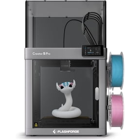 Flashforge Creator 5 Pro 4-Toolheads Multi-Color 3D Printer | 500% Faster, Zero Purge Waste