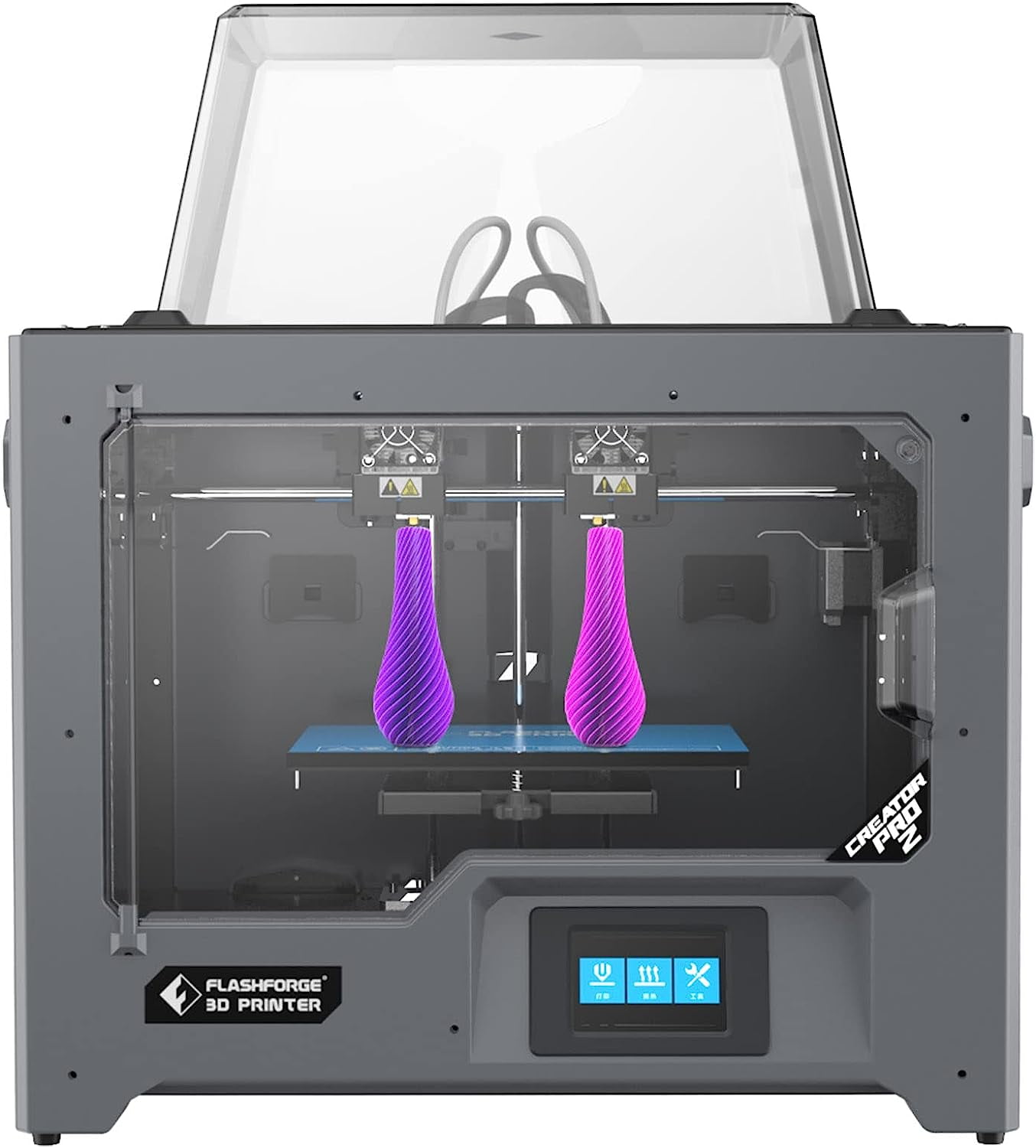 Flashforge Creator Pro 2 3D Printer with Independent Dual Direct Drive Extruder for 4 Printing Modes