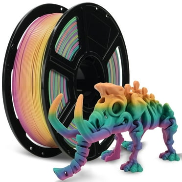 Flashforge HS PLA Filament 1.75mm, 1KG/2.2lbs HS PLA 3D Printer Filament, Rainbow Candy