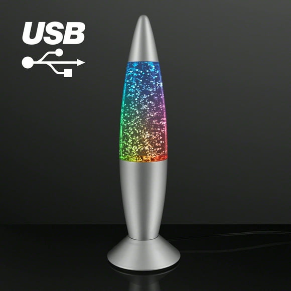 Flashing Blinky Lights Groovy Glitter Lamp Color Changing Compact Retro, Funkadelic LED Mood Light
