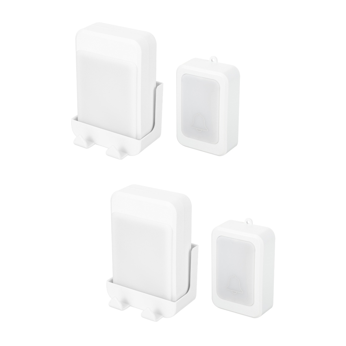 Flashing Doorbell 2 Sets Life Alert Systems for Seniors Wireless Toilet