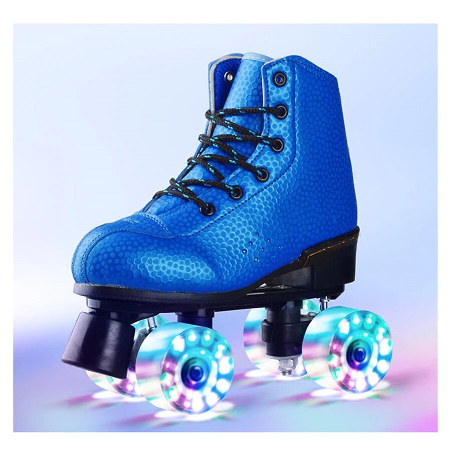 Flashing Double Wheels Roller Skate Shoes Flash Roller Skating Shoes