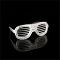 thumbnail image 1 of Flashing LED Multi-Color Party Glasses, Light-Up Show Glasses, Slotted Shutter LED Glasses for Parties, Concerts, Festivals, Night Events, Colorful LED Costume Accessories, 1 of 2