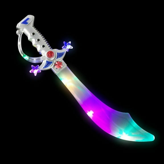 Flashing LED Pirate Light up Sword with Sound Swashbuckler LED Sword