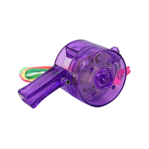 Flashing LED Whistle Lanyard for Party Rave Education Toy with Colorful Light Effects