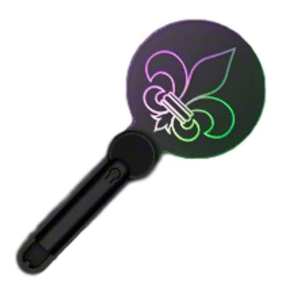Blinkee Flashing Mardi Gras Fleur de Lis Acrylic Wand