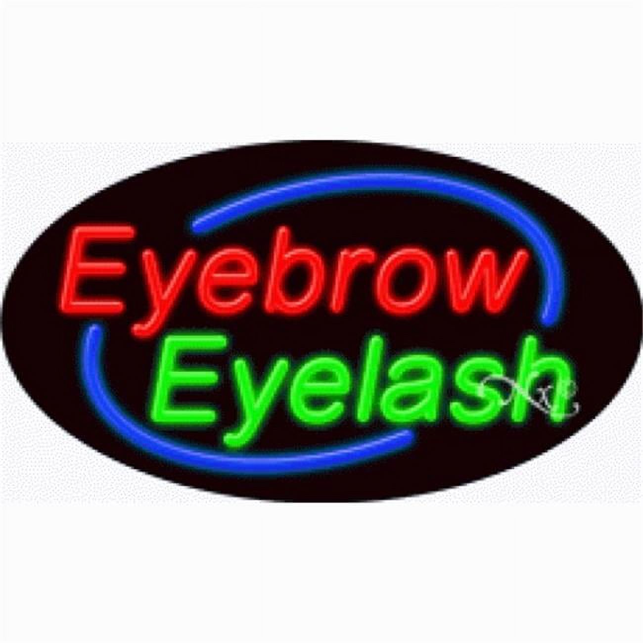 Flashing Neon Sign Eyebrow Eyelash
