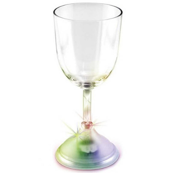 Flashing Panda Light Up Wine Cup 9 oz Novelty Acrylic LED Flashing Wine Goblet - One LED Party Cup