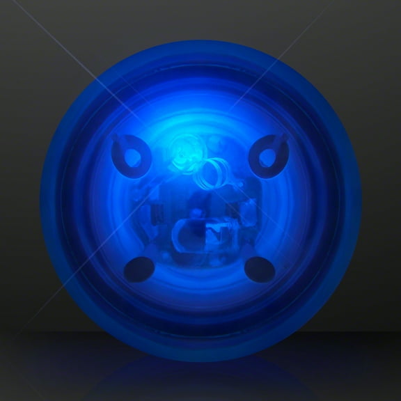 FlashingBlinkyLights 1.5" Impact Activated LED Blinky Blue Rubber Bounce Ball