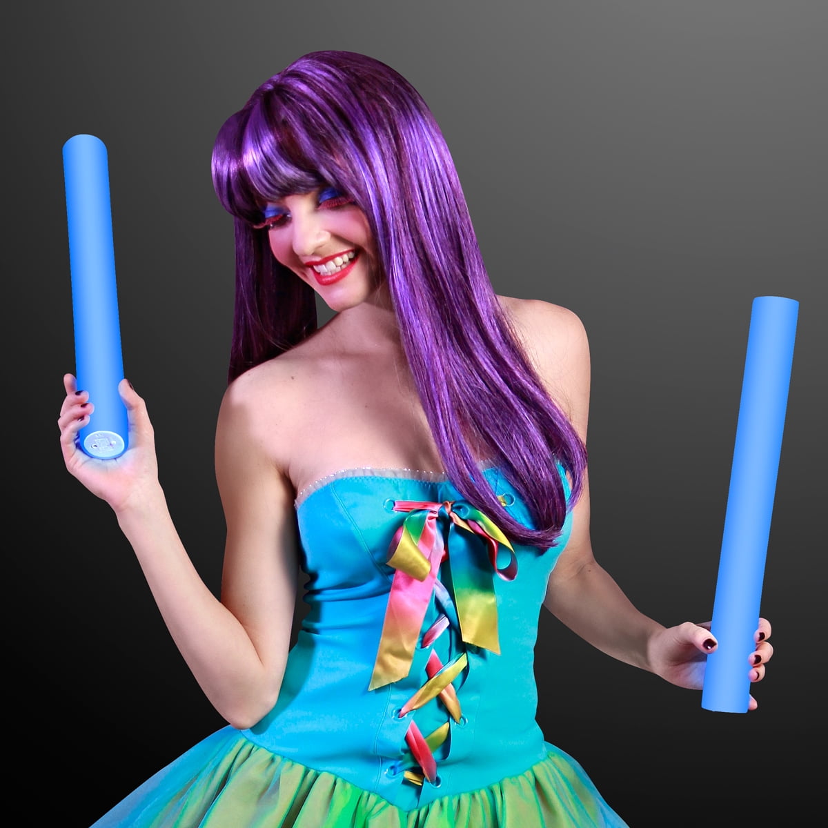 FlashingBlinkyLights 16 inch Light Up Foam LED Cheer Stick - Walmart.com