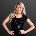 thumbnail image 1 of FlashingBlinkyLights 17" Non-Light Up Silver Party Disco Ball Necklace (Set of 12), 1 of 2