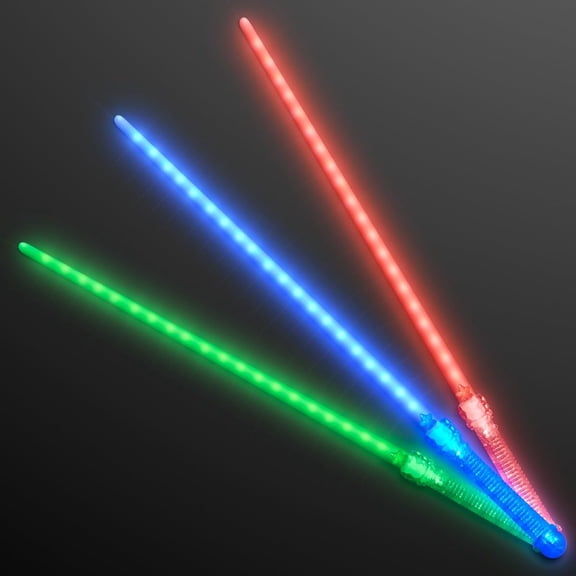 FlashingBlinkyLights Assorted Colors LED Play Swords (3-Pack)