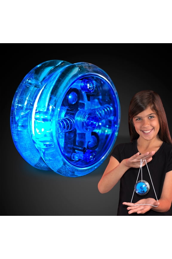 FlashingBlinkyLights Blue Light Up LED Yo Yo