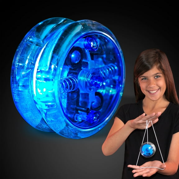 FlashingBlinkyLights Blue Light Up LED Yo Yo