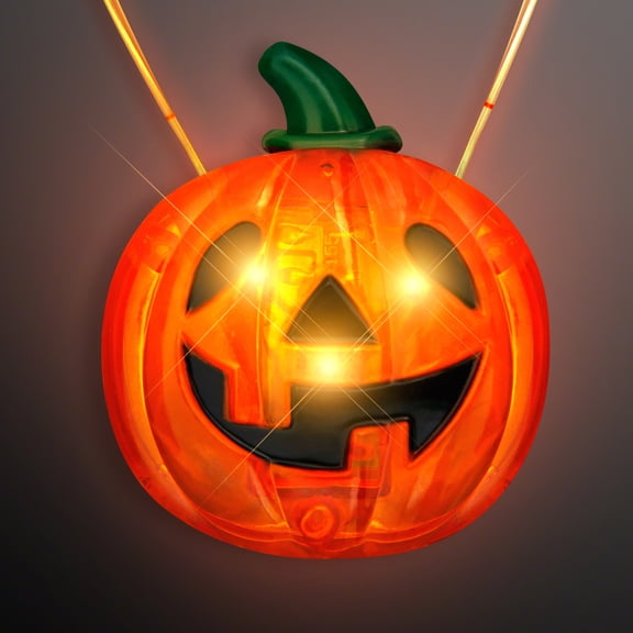 FlashingBlinkyLights Flashing LED Light Up Halloween Necklace