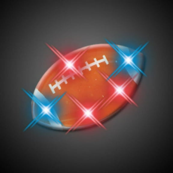 FlashingBlinkyLights Football Flashing Blinking Light Up Body Lights Pins