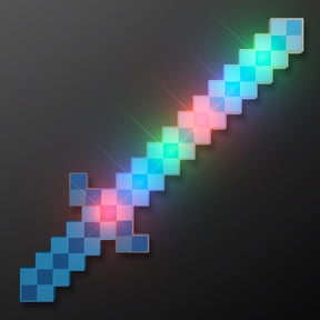FlashingBlinkyLights Glowing LED 8-Bit Pixel Sword