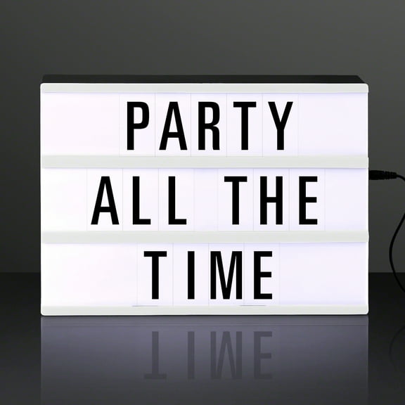 FlashingBlinkyLights LED Cinematic Light Box with Letters & Emoji Symbols for DIY Light Up Sign