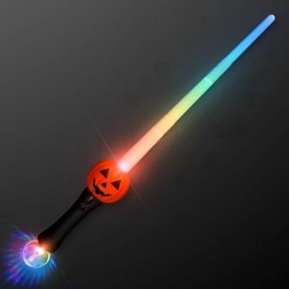 FlashingBlinkyLights LED Pumpkin Toy Sword Expanding Saber