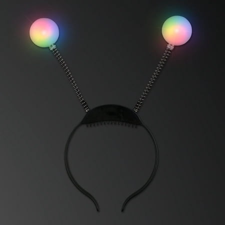 FlashingBlinkyLights Light Up Bug Antenna Blinky Boppers Headband