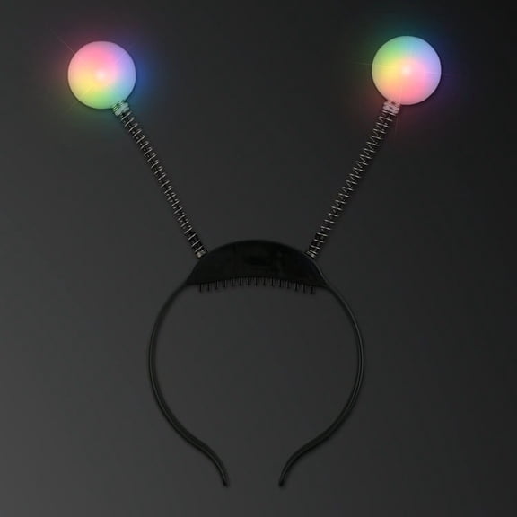 FlashingBlinkyLights Light Up Bug Antenna Blinky Boppers Headband