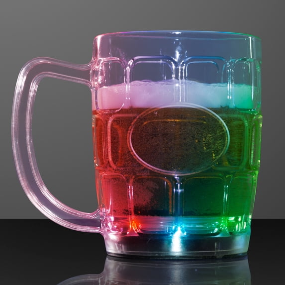 FlashingBlinkyLights Light Up Flashing Beer Mug