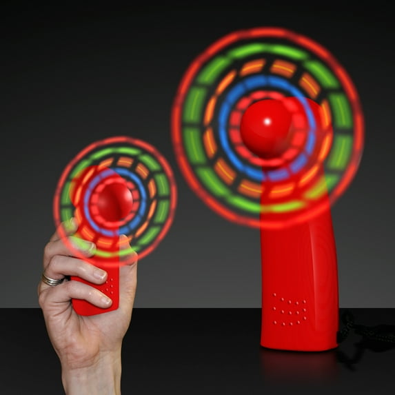 FlashingBlinkyLights Light Up LED Mini Handheld Fan