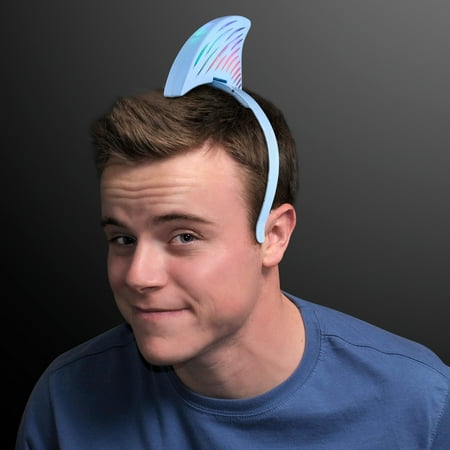 FlashingBlinkyLights Light Up LED Shark Fin Headband