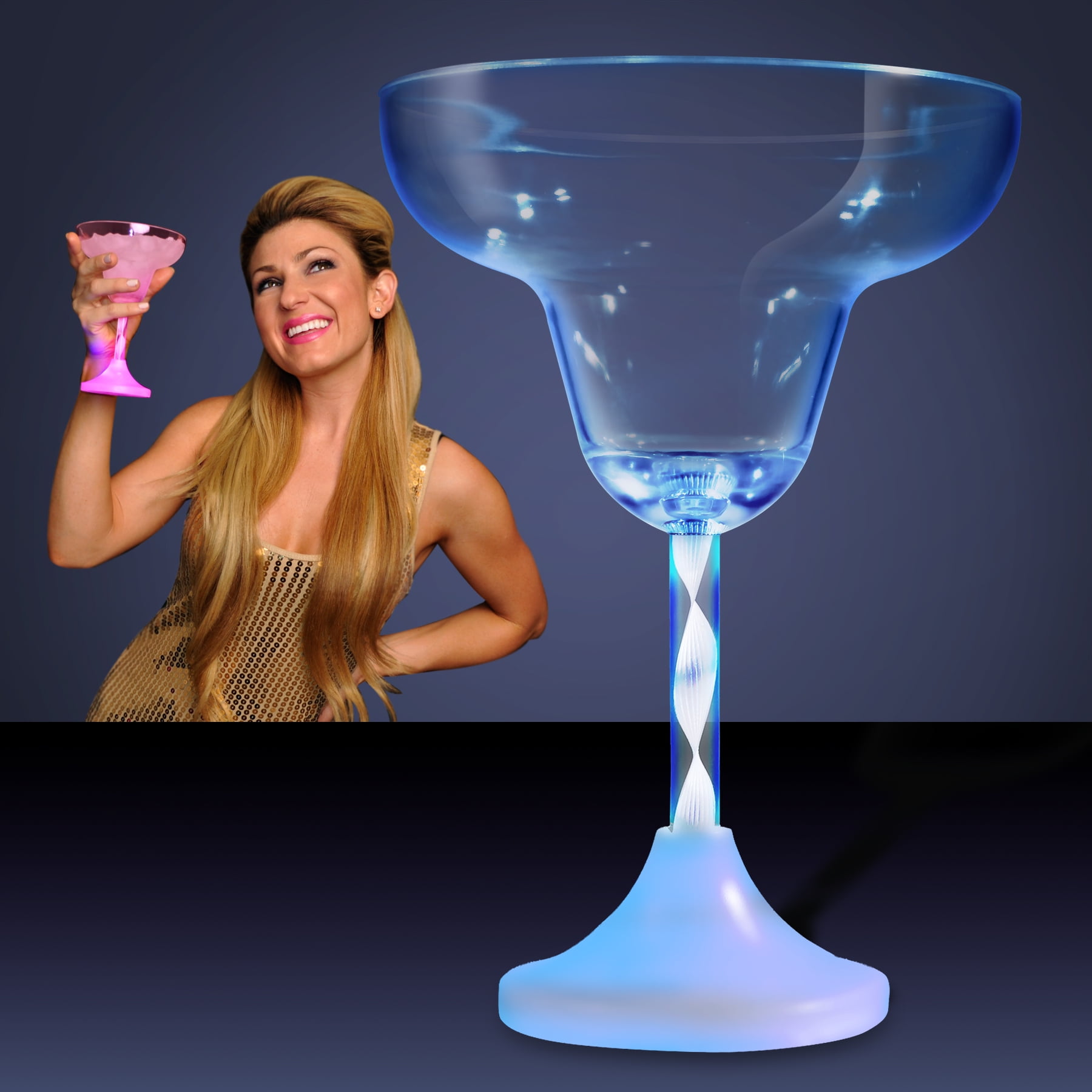 Light up 2024 margarita glasses