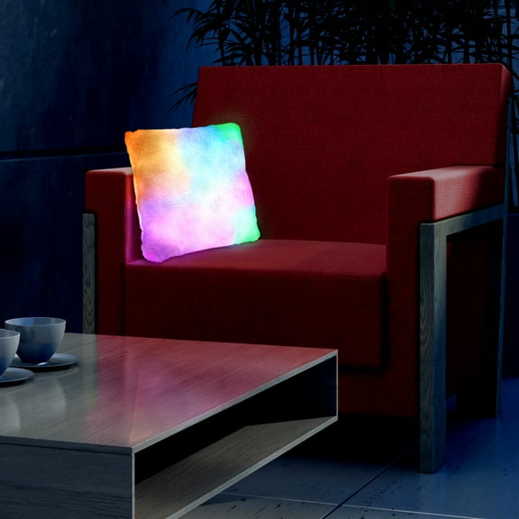 FlashingBlinkyLights Light Up Pillow with Slow Color Changing LED