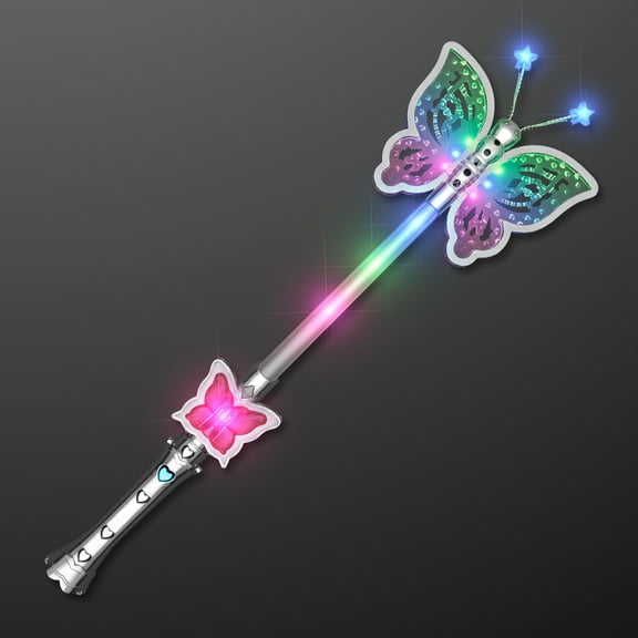 FlashingBlinkyLights Light Up Pretty Butterfly Wand
