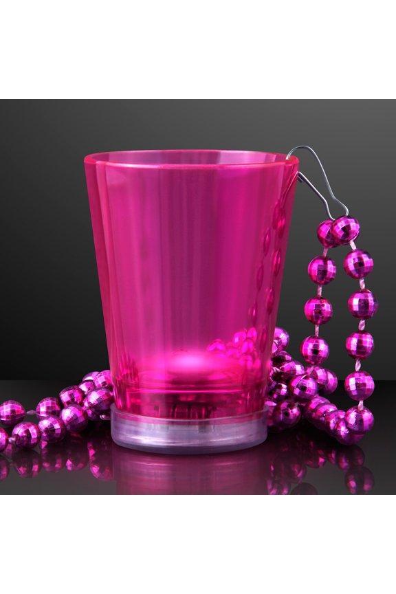 FlashingBlinkyLights Light Up Shot Glass on Party Beads
