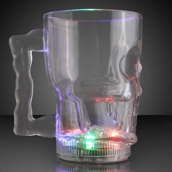 FlashingBlinkyLights Light Up Skull Party Mug