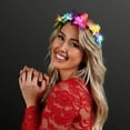 thumbnail image 1 of Light Up Tropical Orchid Flower Crown Headband with Color Changing LED Lights, 1 of 2