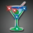 thumbnail image 1 of FlashingBlinkyLights Martini Flashing Blinking Light Up Body Lights Pins, 1 of 1