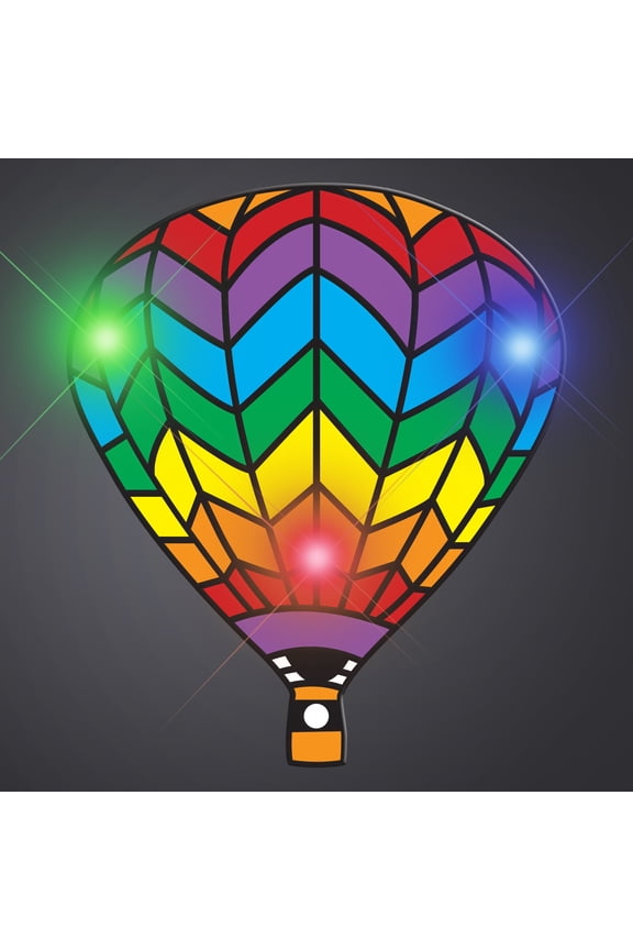 FlashingBlinkyLights Rainbow Hot Air Balloons Body Light Blinkies