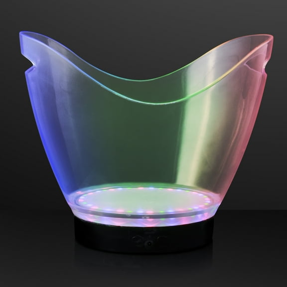 FlashingBlinkyLights Rechargeable Light Up LED Ice Buckets with Remote Control