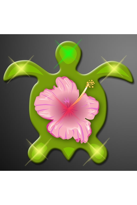FlashingBlinkyLights Sea Turtle Light Up Flashing LED Lapel Pins