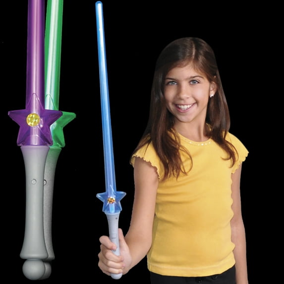 FlashingBlinkyLights Star Power Saber with Color Change Lights
