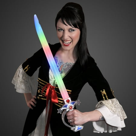 FlashingBlinkyLights Swashbuckler Pirate LED Light Up Sword with Battle Sound Effects