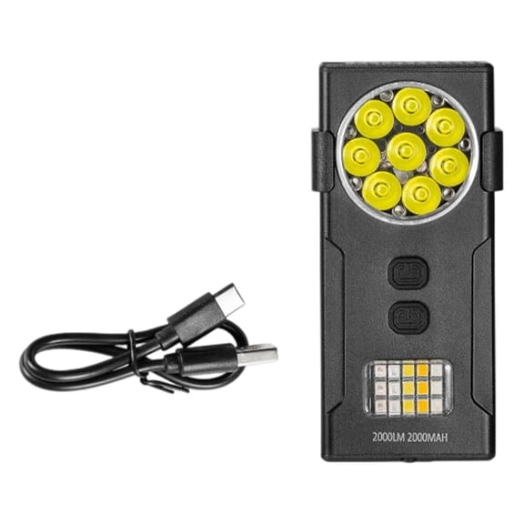 Flashlight 1000 Lumen Magnetic Base Double Lighting Mode Rechargeable