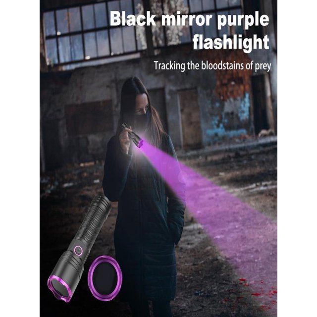 Flashlight 20W USB Rechargeable Black Light Money Detector for Resin