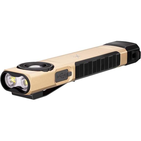 Flashlight - 700 Lumens Flashlight with Clip Design, Flat Flashlight for Repairing/Camping/