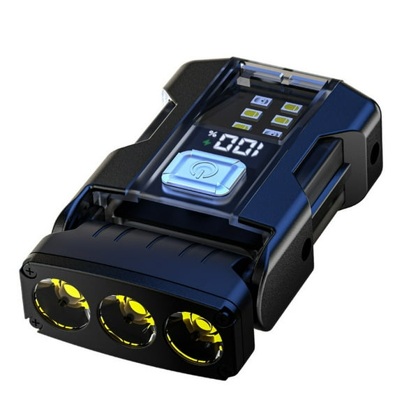 Flashlight Display Work Light Pocket Hat Clip Light for Camping Fishing Walking