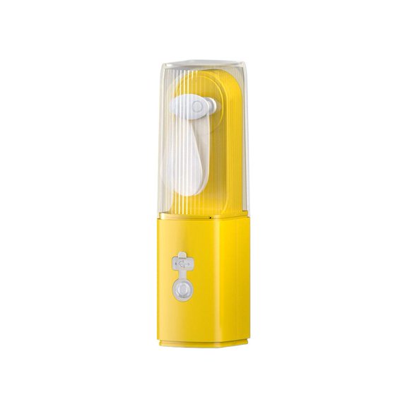 Flashlight Fan, Handheld Fan with Light USB Rechargeable, 3-Gear LED Camping Light & Soft Blades for Outdoor Tent Travel