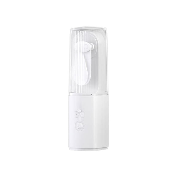 Flashlight Fan, Handheld Fan with Light USB Rechargeable, 3-Gear LED Camping Light & Soft Blades for Outdoor Tent Travel