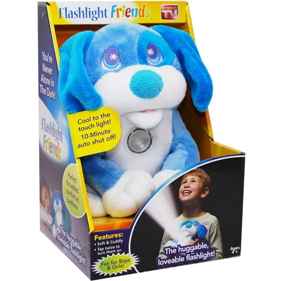 Flashlight Friends Soft Stuffed Animals and Plush Toys, PP Cotton Blue, 675 x 700 x 1050 Inches