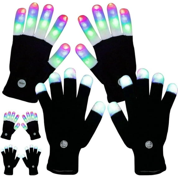 Gloving Light Gloves LED Handschuhe 7 Farben  Leuchtende Lightshow  Handschuhe Fr Partys Und Festivals